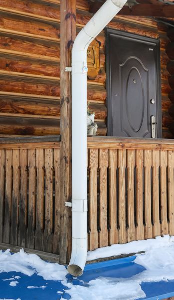 Porch Downspout Installation in Ball Ground
